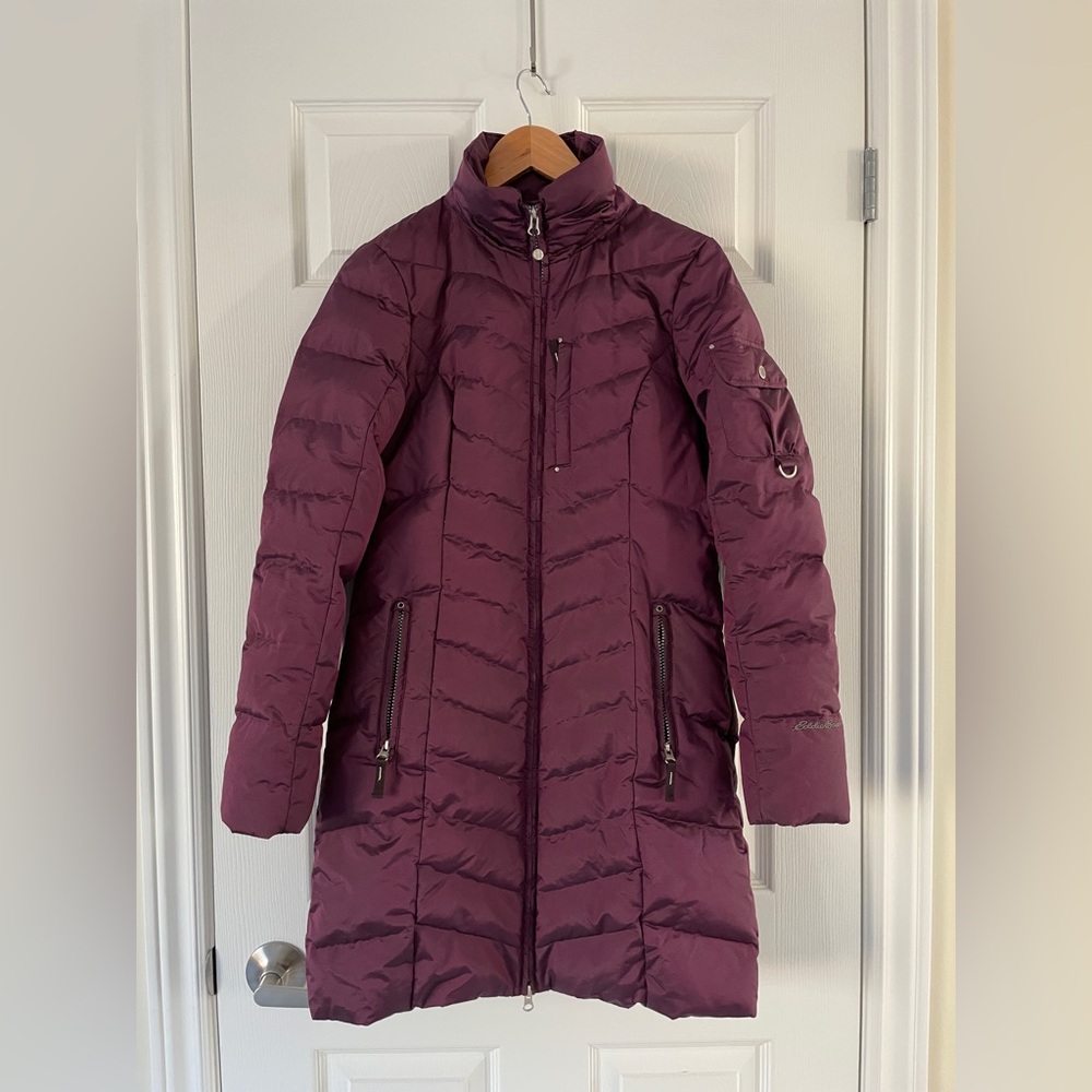 Eddie Bauer Sun Valley Down Parka — XS — Purple — 650 Fill — EUC